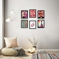 thumbnail image 2 of Retro Wall Art Prints Set of 6 Aesthetic Gallery Pink Preppy Canvas Posters Trendy Maximalist Eclectic Canvas Funky Retro Coquette Wall Decor for Living Room Bedroom Corridor (E, 8"x10" UNFRAMED), 2 of 4