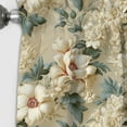 thumbnail image 3 of Designart "Vintage Blue Manor Blooms" Floral Blackout Curtain Panels, 3 of 4