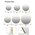 thumbnail image 2 of Ourlova Round Mirror 32 Inch - Metal Frame Wall Mirror - Circle Decorative Mirror for Bathroom/Vanity/Living Room/Entryway/Foyer - Gold, 2 of 8