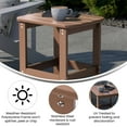 thumbnail image 6 of Flash Furniture Charlestown All-Weather Poly Resin Wood Commercial Grade Adirondack Side Table in Natural Cedar, 6 of 11