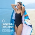 thumbnail image 2 of Tirrinia Lightweight Beach Poncho Towel with Hood for Adult, Quick Dry Travel, Surfer Pool Camping, 2 of 7
