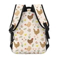 thumbnail image 4 of Gaeub Chicken Family Ergonomic Lightweight Laptop Backpack - Multiple Pockets for School, Work, Travel, Outdoor Activities -One Size, 4 of 5