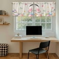 thumbnail image 5 of Easter Tier Curtains 36 Inch Length, Country Spring Rabbit Feet Eggs Botanical Flowers Cafe Short Curtains for Bathroom Over Sink, Small Kitchen Curtain Light Filtering Drapes 2 Panels 27.5"Wx36"L, 5 of 8