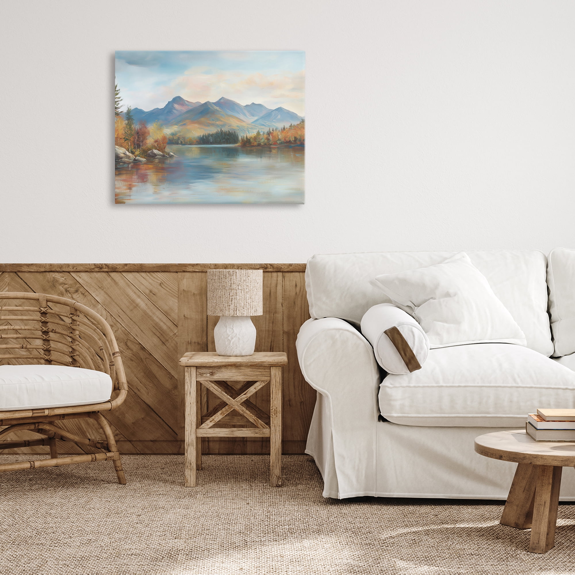 Stupell Industries Rustic Lake Landscape in Fall Canvas Wall Art, design by LSR Design Studio