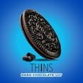 thumbnail image 4 of OREO Thins Dark Chocolate Creme Sandwich Cookies, Family Size, 13.1 oz, 4 of 14