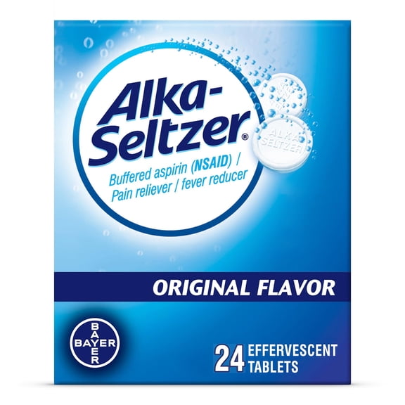 Alka-Seltzer Effervescent Tablets Original - 24 ea., Pack of 2