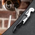 thumbnail image 5 of Corkscrew Wine Opener Double Hinged Design Easy Grip Bottle Opener Effortless Wine Screw Remover for Home Bar, 5 of 5