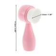 thumbnail image 4 of Unique Bargains 1 Pc Cepillo de limpieza de fibra sintética de silicona suave de doble cara 4.45"x1.69" Rosa, 4 of 4