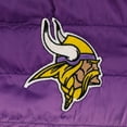 thumbnail image 4 of Women's The Wild Collective Purple/Gold Minnesota Vikings Color Block Full-Zip Puffer Jacket, 4 of 4