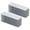 Gray, variant on M Buder 2Pcs Aluminum Cooling Fins Heat Radiator Heatsink Kit for Electronic Chip CPU Router Power Board, 3.9 x 1.6 x 1.2 inches / 100 x 40 x 30 mm (With Thermal Adhesive)