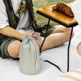 thumbnail image 5 of Linkidea Insulated Food Jar Storage Bag, Portable Drawstring Wrap with Hand Strap, Lunch Box Carrier for Food Can, Compatible with Thermos 24 oz & Simple Modern 16 oz & Stanley 18 oz (Green), 5 of 6