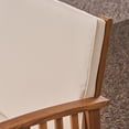 thumbnail image 3 of GDF Studio Navan Outdoor Acacia Wood 8 Seater Sofa Chat Set with Cushions, Teak and Cream, 3 of 7