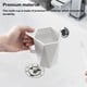 thumbnail image 5 of Ounissouiy Portacepillos para taza de bebida, taza de café, accesorios para el hogar, suministros para el hogar, estilo Simple con mango, Juegos de accesorios de baño Gris, 5 of 6
