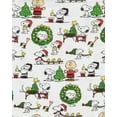 thumbnail image 4 of Peanuts Christmas Santa Snoopy Charlie Brown Characters Matching Family Holiday Tight-Fit 2PC Pajama Set, 4 of 7