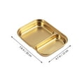 thumbnail image 2 of MERRYHAPY Golden Stainless Steel Snack Dish and Dessert Serving Tray for Household Food Presentation, 2 of 8