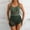 53#Army Green, variant on gljltg Women Ribbed Swimdress with Briefs,One Piece Tummy Control Swimming Costume Skirt Spahgetti Strap Ruched Plain Slim Fit Scoop Neck Bathing Suit
