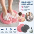 thumbnail image 3 of Shower Foot and Back Scrubber Massage Pad, Silicone Foot Scrubber Mat for Shower with Suction Cups, Wall Mount Back Cleaner, Non Slip Exfoliating Foot Brush for Men Women Seniors (E,1PC), 3 of 7