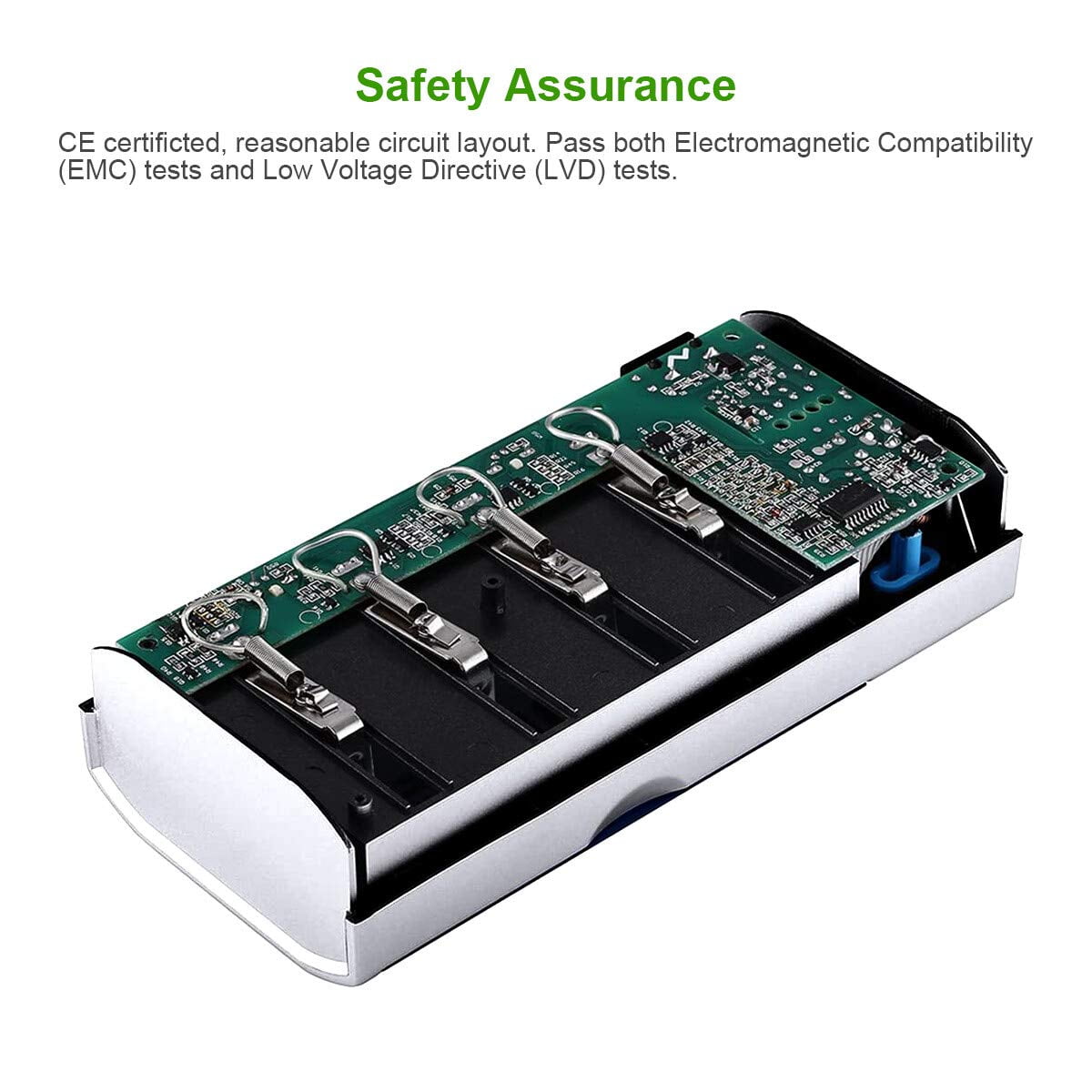 EBL D Cells 10000mAh Rechargeable Batteries (2 Counts) 1.5V with C D 9V AA AAA Battery Charger