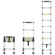 thumbnail image 1 of VEVOR Escalera telescópica extensible VEVOR de 8,5 pies con retracción con un botón y capacidad para 375 libras, 1 of 9
