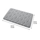 thumbnail image 3 of Alfombrilla de baño para inodoro con forro polar, absorbente de agua y antideslizante. Alfombrilla de baño con textura para separar zonas húmedas y secas. Alfombra suave y absorbente para el suelo, 3 of 6