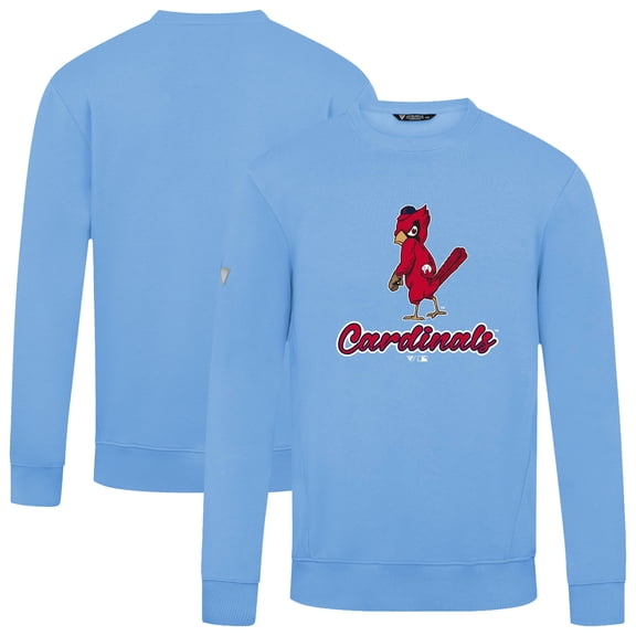 Men's Levelwear Light Blue St. Louis Cardinals Seeing Red Zane Pullover Sweatshirt