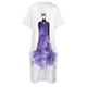 thumbnail image 5 of Vestido suelto de bolsillo con acuarela malvada Vestidos de novia vestido suelto de verano, 5 of 7