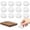 Clear 12 PCS, variant on Clearance! 4 PCS Non Cutting Board Feet 1.6 Inch - Self Adhesive Silicone Pads No Screws Needed - Thick Reusable Washable Gripper Pads for Countertops Boards Trays Furniture (4/8/12 Packs)