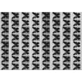 thumbnail image 1 of Ahgly Company Machine Washable Indoor Rectangle Transitional Iridium Black Area Rugs, 2' x 4', 1 of 7
