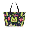 thumbnail image 2 of Rocae Avocado Love for Large Women's Waterproof Beach Bag Tote with 7 Pockets Pool Bag for Travel Gym Vacation, 2 of 6