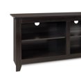 thumbnail image 4 of CAPHAUS Wood 58" / 70" TV Stand Console Table with Open Storage Shelves for TV up to 60", Colors Available in Black Oak, White, and Cappuccino, 4 of 6