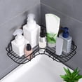thumbnail image 4 of Estante triangular para carrito de ducha, soporte de almacenamiento en esquina para baño, organizador para inodoro, dormitorio y cocina - Negro Sunnimix estante de ducha de esquina, 4 of 8