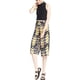 thumbnail image 1 of Material Girl Womens Chevron Gaucho Pantalones, Negro, Small, 1 of 1
