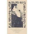 thumbnail image 2 of Lawrence M. Romorini 10x14 Gold Ornate Wood Frame and Double Matted Museum Art Print Titled - Elie Abrahami - Watercolors and Etchings June 12 - July 6 ’79 (1979), 2 of 4
