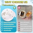 thumbnail image 2 of Gigilli Bebé Ballena Juguete De Baño Usb Recargable Fuente De Baño Juguete 6-12 12-18 Meses Juguetes De Baño Iluminados Rociador Rociador Agua Piscina Bañera Juguetes para Niños Pequeños 1-3 2-4 Bebé, 2 of 5