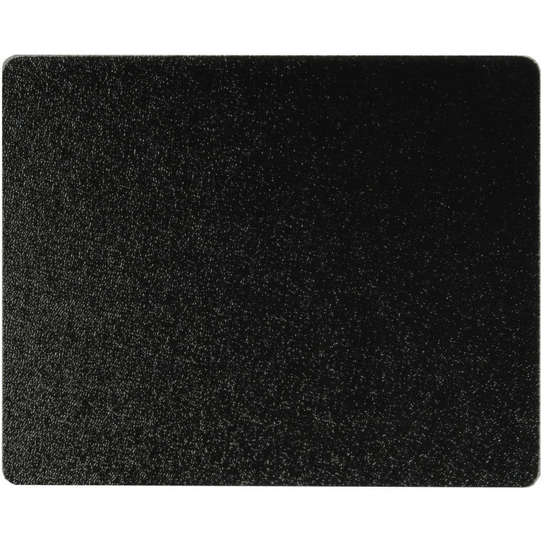 PARNOO tempered black glass cutting board with grove around the board 12 x  16 inch - scratch