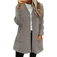 thumbnail image 5 of ZJXFGS Women's Lightweight Cardigan Sweater Women's Fall Fashion Cardigan Sweater Open Front Long Casual Outfits with Pockets Gray S, 5 of 8