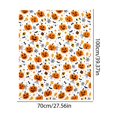 thumbnail image 2 of Halloween Flannel Throw Blanket, Cute Jack‑O‑Lantern Pumpkin Bat Spiderweb Candy Print Soft Cozy Blanket, Halloween Decorations for Sofa, Bed, Bedroom, Halloween Party, Fall Home Decor, S, 2 of 5