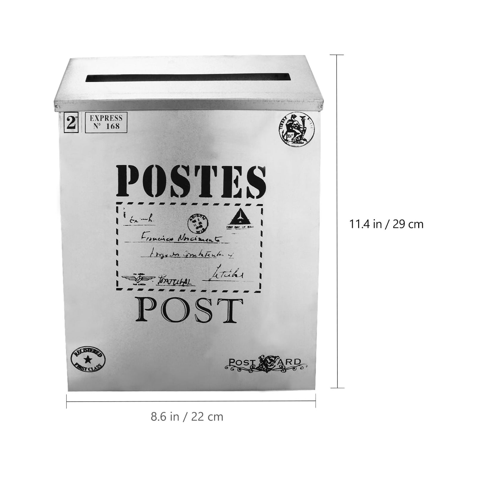 Worgeous 2 pcs Multifunctional Letter Box Post Box Decor Photo Props for Decoration