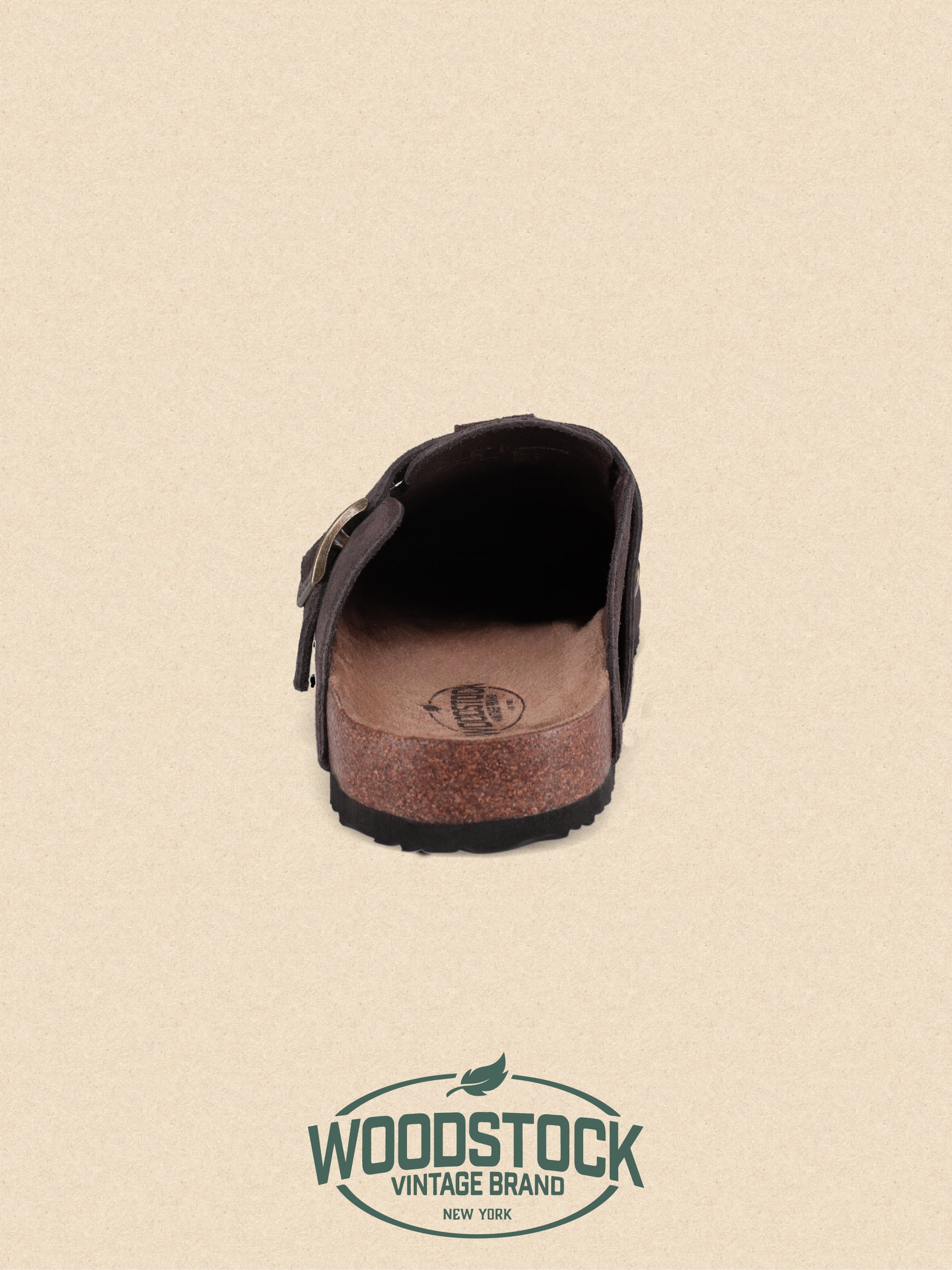 Woodstock Men's Beacon Genuine Leather Comfort Clog Sandal