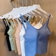 thumbnail image 5 of Sujetador deportivo para mujer, sin aros, acolchado, soporte medio, sujetadores de yoga, gimnasio, correr, entrenamiento, camisetas sin mangas, 5 of 5