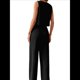 thumbnail image 3 of Conjunto de Dos Piezas para Mujer, 2025, Sin Mangas, con Botones, Informal, con Bolsillo y Pantalones Anchos. Negro L, 3 of 7