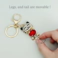 thumbnail image 7 of Wrapables Crystal Bling Key Chain Keyring with Tassel Car Purse Handbag Pendant, Ruby Kitty, 7 of 7
