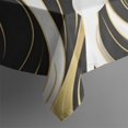 thumbnail image 4 of Black White Gold Marble Pattern Rectangle Tablecloth 60"x102",Waterproof Polyester Rectangle Table Cloth, Wipeable Spillproof Polyester Tablecloth for Dining, Camping, Indoor and Outdoor, 4 of 6