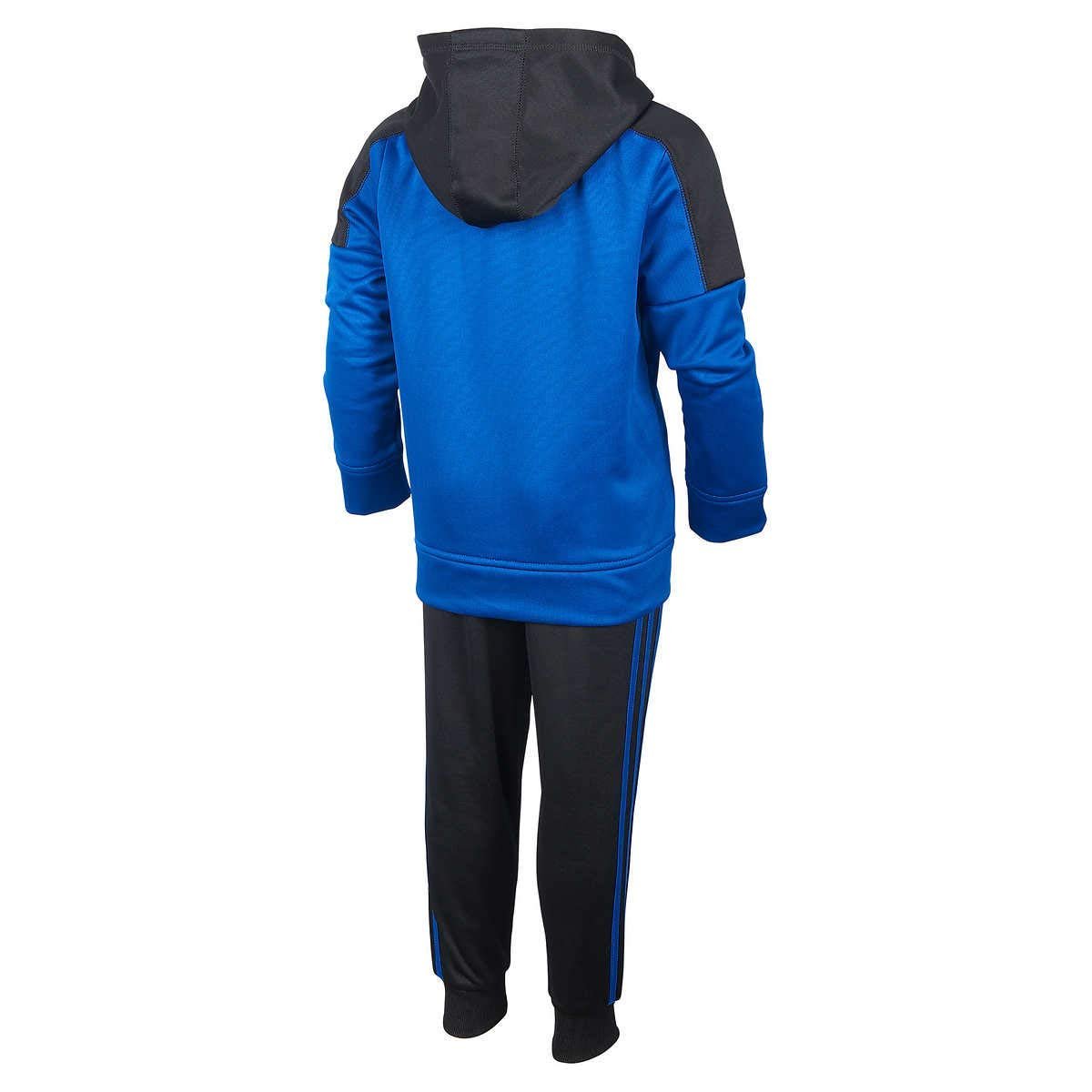 adidas Boys 2 Piece Fleece Lined Active Set (Royal Blue/Black, 2T) - image 2 of 2