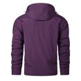 thumbnail image 4 of Brondbend Waterproof Jackets for Men Men's Spring and Charge Coat Thin Outdoor Mountaineering and Riding Windproof Work Coat Plus Size Fall Winter Climb Mountains,Purple, 4 of 5