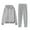 Gray, variant on Maplenight 2 Piece Hoodie Tracksuit for Women Casual Full Zip Sweatshirt and Drawstring Joggers Set Activewear Outfits with Pockets