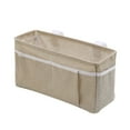 thumbnail image 1 of Bedside Storage Large Capacity Removable Cotton Linen Table Cabinet Hanging Pocket for Bedroom, 1 of 6