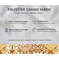 thumbnail image 5 of Soimoi Patchwork Print Decorative Fabric By 2 Yard - 56" W x 72" L - Water-Resistant Material for Cushions, Covers, and DIY Upholstery - Orange, 5 of 7