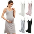 thumbnail image 2 of Pretty Comy Maternity Nursing Nightgown for Pregnant Women Breastfeeding Night Dress 3 Pack, 2 of 7