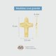 thumbnail image 5 of Cruz del Buen Pastor Papa Francisco Bañada en Oro 14k con Cadena (Cruz Grande), 5 of 5